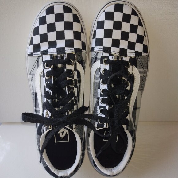 Vans Old Skool Gingham Checkerboard Lace Up Sneakers M 6.5/W8 Skater Streetwear - Picture 1 of 11